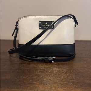 Kate Spade Black and Cream Crossbody Bag